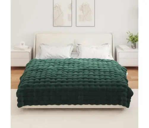 Valejõhvikaristu Tekk Olite 4 Pcs Tume Rohelise 150 X 220 Cm