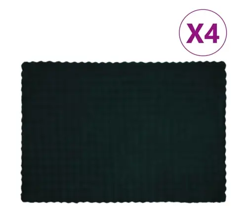 Mākslīgā Truša Kažokādas Sega 4 Pcs Tumši Zaļš 150 X 220 Cm Vidaxl