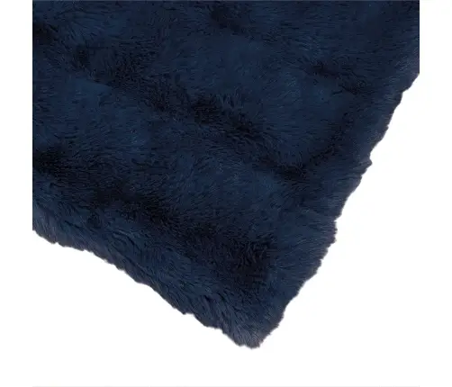 Dirbtinio Zefyro Pūkuotas Patalynė 4 Pcs Jūrinė Mėlyna