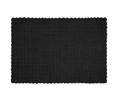 Mākslīgā Truša Kažokādas Sega Melna 150 X 220 Cm Poliesters Vidaxl