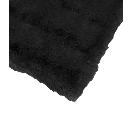 Mākslīgā Truša Kažokādas Sega 4 Pcs Melna 150 X 220 Cm Vidaxl