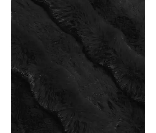 Dirbtinio Zefyro Pūkuotas Patalynė 4 Pcs Juoda 220 X 240 Cm