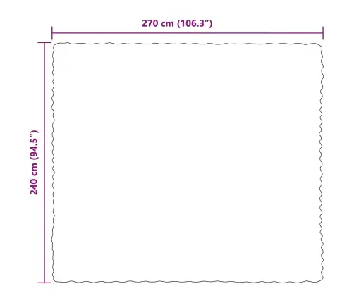 Mākslīgā Truša Kažokādas Sega Balts 240 X 270 Cm Poliesters Vidaxl