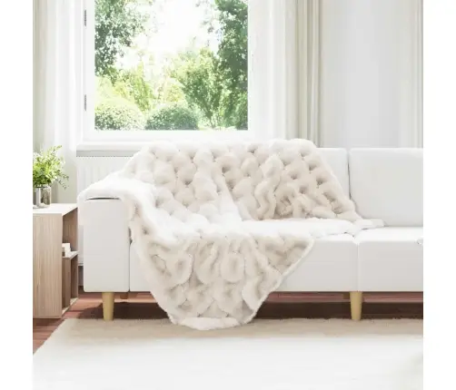 Dirbtinio Zefyro Pūkuotas Patalynė 4 Pcs Balta 130 X 150 Cm