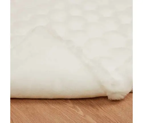 Mākslīgā Truša Kažokādas Sega 4 Pcs Balts 240 X 270 Cm Vidaxl