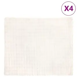 Mākslīgā Truša Kažokādas Sega 4 Pcs Balts 240 X 270 Cm Vidaxl