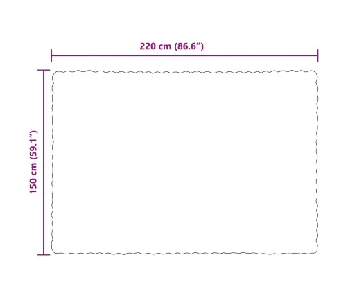 Valejõhvikaristu Tekk Bordeaux Punane 130 X 150 Cm Polüester