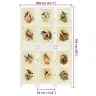Romdivider Paneļa Balts 212 X 165 Cm Mdf Vidaxl