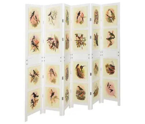 Romdivider Paneļa Balts 212 X 165 Cm Mdf Vidaxl