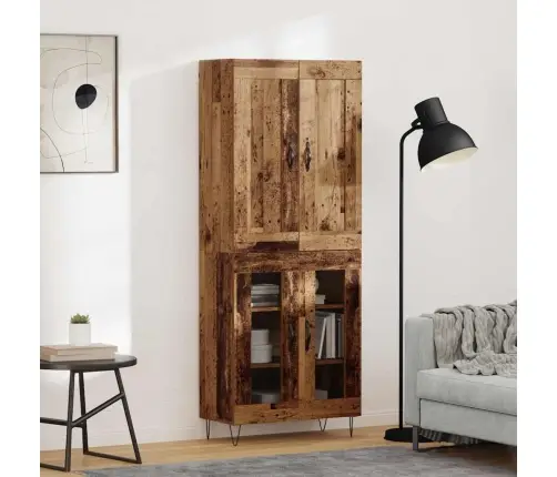 Aukštas Spintelė Senovinis Medis 69,5 X 34 X 180 Cm