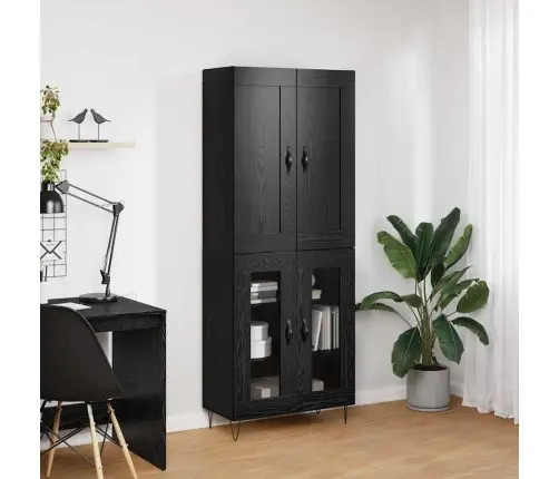 Kõrgushein Must Tamm 69,5 X 34 X 180 Cm Tehispuit