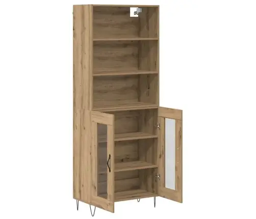 Augstais Skapītis Artisānā Ozols 69,5 X 32,5 X 180 Cm Vidaxl