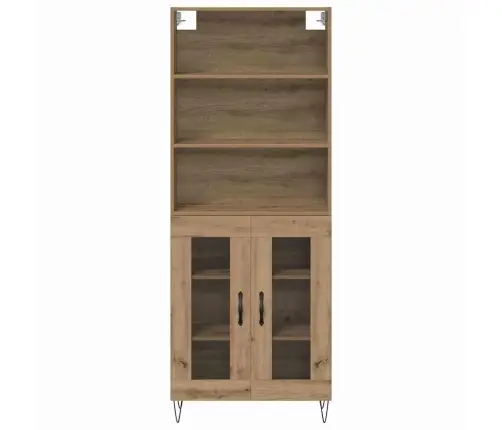 Augstais Skapītis Artisānā Ozols 69,5 X 32,5 X 180 Cm Vidaxl