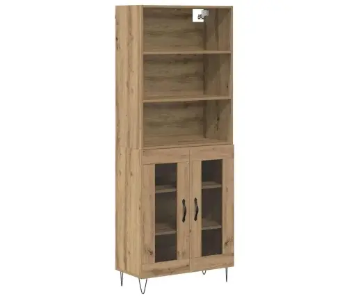 Augstais Skapītis Artisānā Ozols 69,5 X 32,5 X 180 Cm Vidaxl