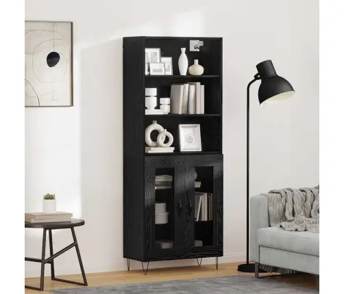 Kõrgushein Must Tamm 69,5 X 34 X 180 Cm Tehispuit