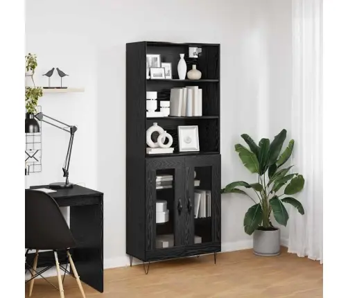 Kõrgushein Must Tamm 69,5 X 34 X 180 Cm Tehispuit