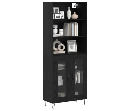 Kõrgushein Must Tamm 69,5 X 34 X 180 Cm Tehispuit