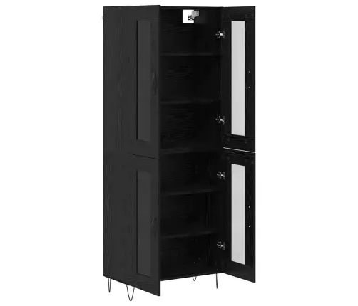 Kõrgushein Must Tamm 69,5 X 34 X 180 Cm Tehispuit