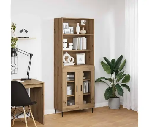Augstais Skapītis Artisānā Ozols 69,5 X 34 X 180 Cm Vidaxl