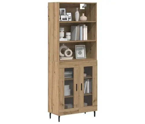 Augstais Skapītis Artisānā Ozols 69,5 X 34 X 180 Cm Vidaxl