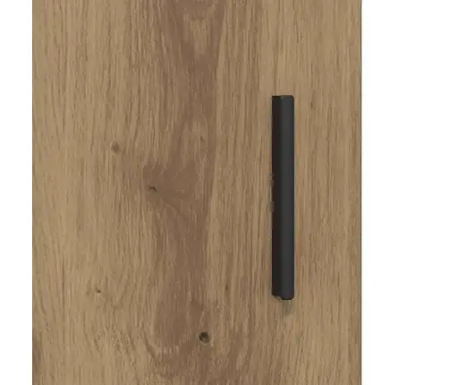 Augstais Skapītis 2 Pcs Artisānā Ozols Koka Un Stikla Materiāls Vidaxl