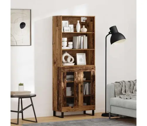 Aukštas Spintelė Senas Medis 69,5 X 34 X 180 Cm