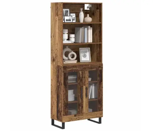 Aukštas Spintelė Senas Medis 69,5 X 34 X 180 Cm