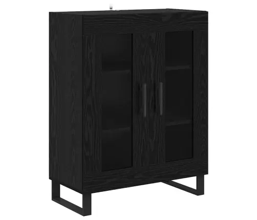 Aukštas Spintelė Juodas Ąžuolas 69,5 X 34 X 180 Cm