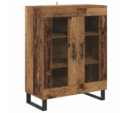 Augstais Skapītis Vecs Koks 69,5 X 34 X 180 Cm Vidaxl