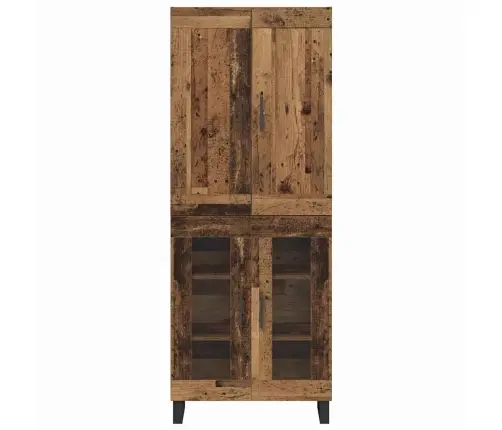 Augstais Skapītis Vecs Koks 69,5 X 34 X 180 Cm Vidaxl