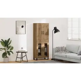 Augstais Skapītis Artisānā Ozols 69,5 X 34 X 180 Cm Vidaxl