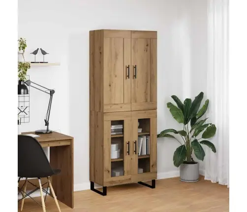 Augstais Skapītis Artisānā Ozols 69,5 X 34 X 180 Cm Vidaxl