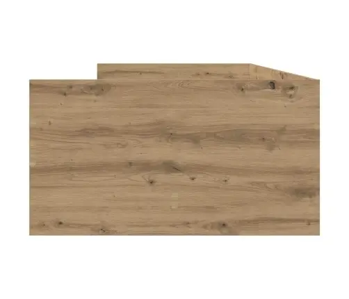 Gultas Rāmis Artisānā Ozols 90 X 200 Cm Ciets Priedes Koks Vidaxl