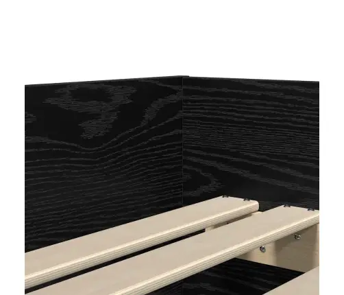 Lovos Rėmas Juodas Ąžuolas 90 X 200 Cm Kietos Pušies Mediena
