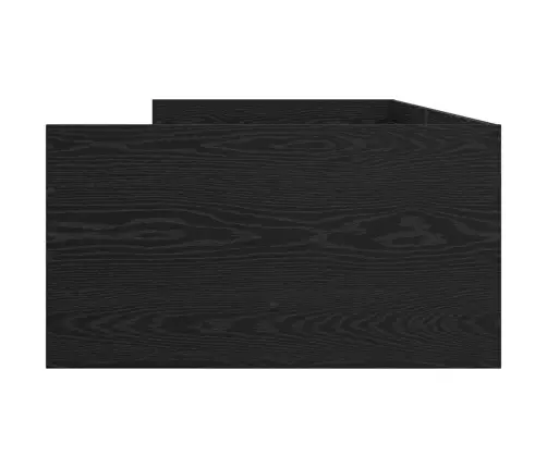 Lovos Rėmas Juodas Ąžuolas 90 X 200 Cm Kietos Pušies Mediena