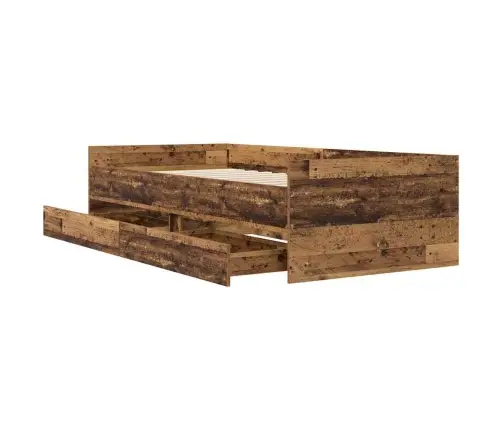 Gultas Rāmis Vecs Koks 90 X 190 Cm Ciets Priedes Koks Vidaxl