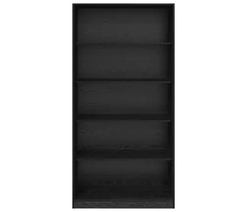 Skapis Melns Ozolkoks 100 X 50 X 200 Cm Inženierijas Koks Vidaxl