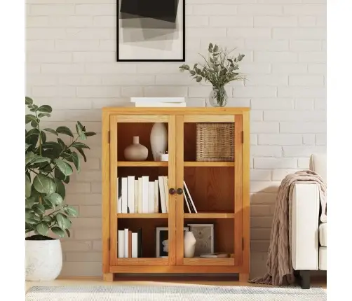 Plakans Ar Plauktu Brūna 80 X 35 X 95 Cm Inženierijas Koks Vidaxl