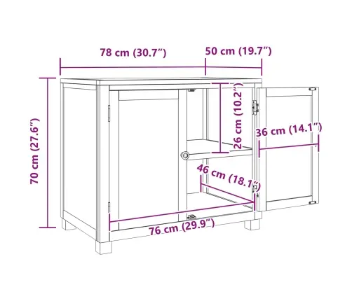 Plakans Ar Uzglabāšanu Ar Durvīm Brūna Inženierijas Koks Vidaxl