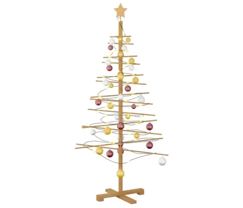 Koka Ziemassvētku Koks Ar Statīvu Brūna 150 Cm Bambuss Vidaxl