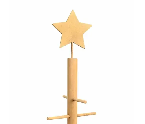 Koka Ziemassvētku Koks Ar Statīvu Brūna 210 Cm Bambuss Vidaxl