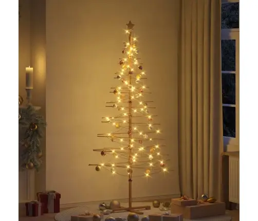 Koka Ziemassvētku Koks Ar Statīvu Brūna 210 Cm Bambuss Vidaxl