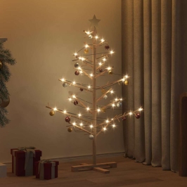 Koka Ziemassvētku Koks Dabiska 125 Cm Priedes Masīvkoks Vidaxl