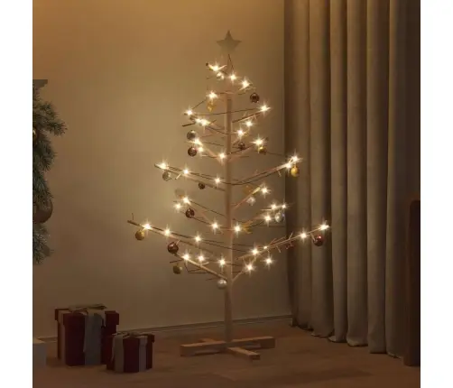 Koka Ziemassvētku Koks Dabiska 125 Cm Priedes Masīvkoks Vidaxl