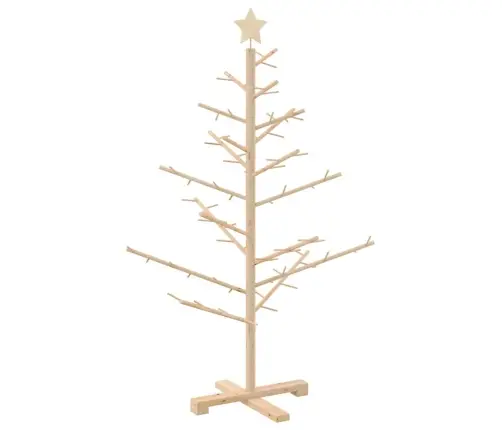 Koka Ziemassvētku Koks Dabiska 125 Cm Priedes Masīvkoks Vidaxl