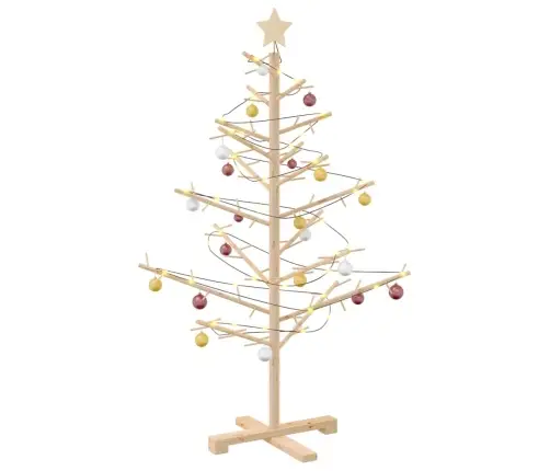 Koka Ziemassvētku Koks Dabiska 125 Cm Priedes Masīvkoks Vidaxl