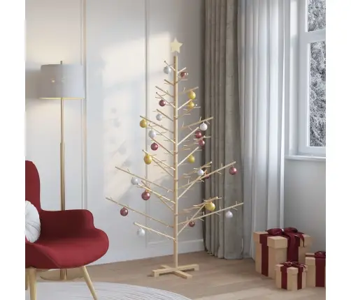 Medinė Kalėdų Eglutė S Stovu Natūrali 180 Cm Pušies Masyvas