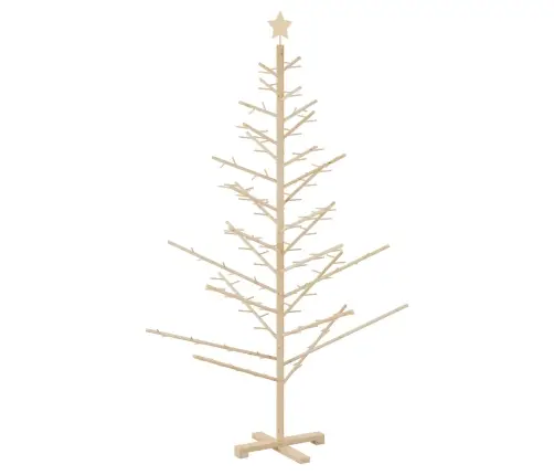 Medinė Kalėdų Eglutė S Stovu Natūrali 180 Cm Pušies Masyvas