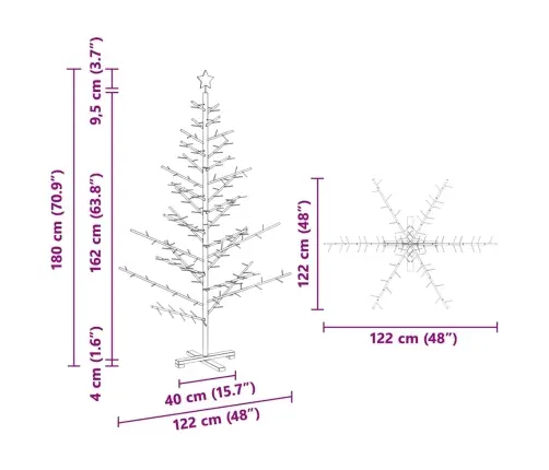Medinė Kalėdų Eglutė S Stovu Natūrali 180 Cm Pušies Masyvas