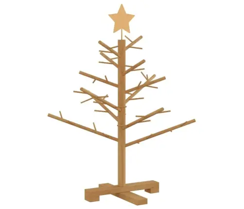 Koka Ziemassvētku Koks Ar Statīvu Brūna 75 Cm Priedes Masīvkoks Vidaxl